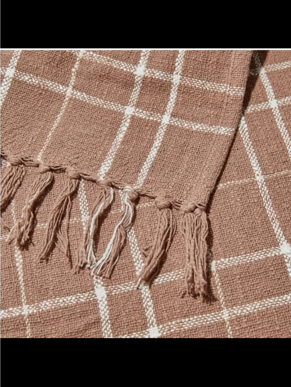 NEW LITTLE KORBOOSE WOVEN THROW BLANKET MOCHA MOUSSE